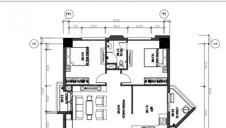 Bán Căn Hộ Tecco Garden – Tứ Hiệp, D.Tích 94m2, 3 Ngủ, Giá 3.4tỷ